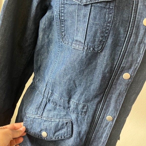 Talbots Safari Denim Jacket Medium NWT - Picture 7 of 11